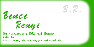 bence renyi business card